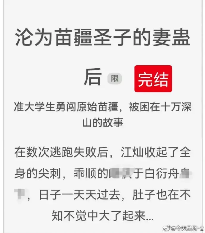 《沦为苗疆圣子的妻蛊后》狐狸雨小说全文txt下载-沦为苗疆圣子的妻蛊后免费阅读全集无删减完整版在线看-热门小说资源分享收藏