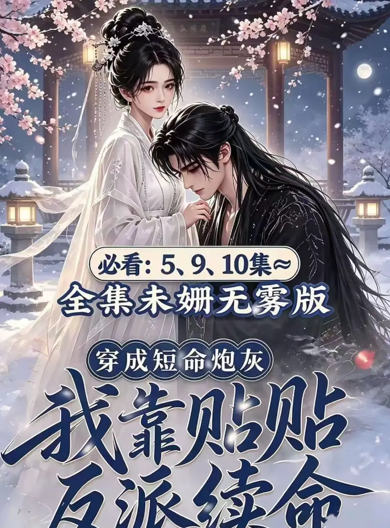 AI漫剧黄果版《穿成短命炮灰，我靠贴贴反派续命》未删减全集完整版免费看无雾-穿书炮灰抱对腿续命-最新去雾版完整全集百度迅雷网盘免费分享穿成短命炮灰